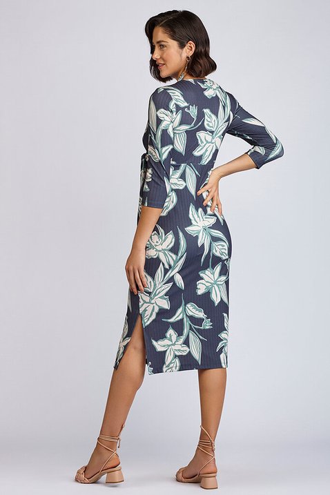 vestido estampado transpassado 5