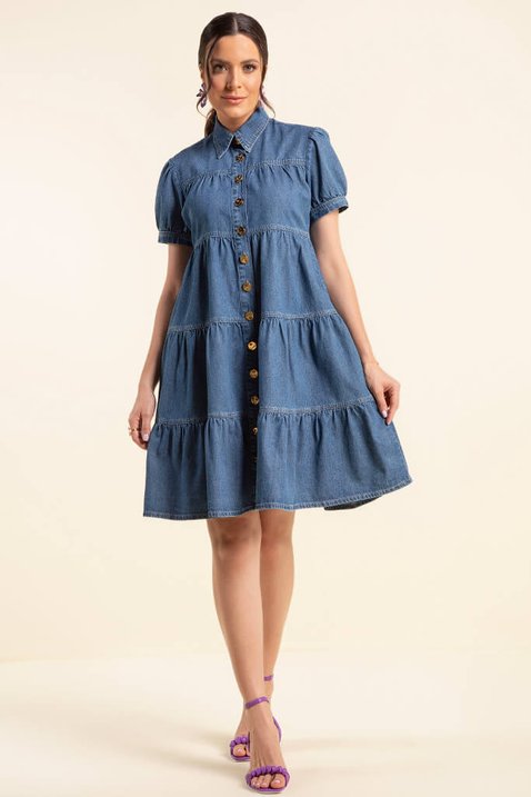 vestido evase jeans 5