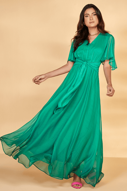vestido verde longo 2