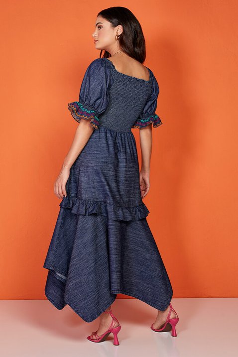 vestido midi jeans 5
