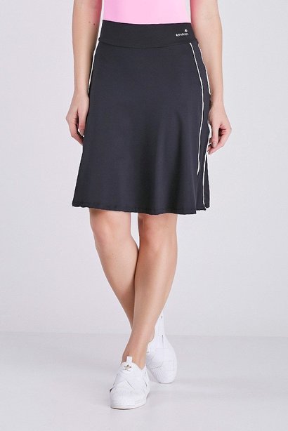 short saia preto de academia com sai comprida ate o joelho moda fitness modesta evangelica epulari 4