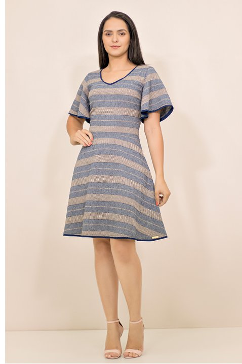 vestido azul listrado 4