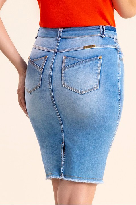 saia jeans com faixa 1