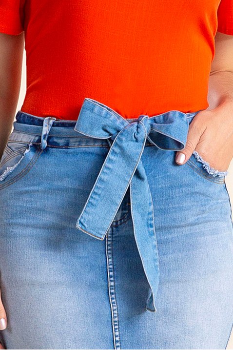 saia jeans com faixa 3