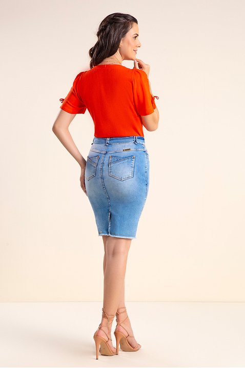 saia jeans com faixa 5