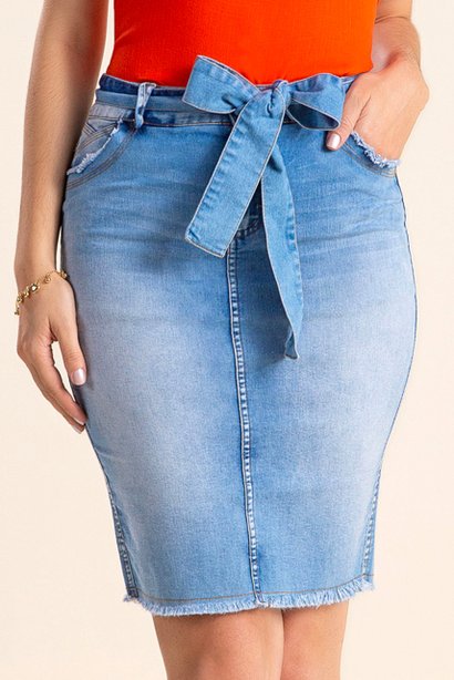 saia jeans com faixa 6