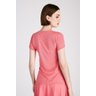 blusa t shirt feminina de academia na cor coral em poliamida dry fit epulari 8