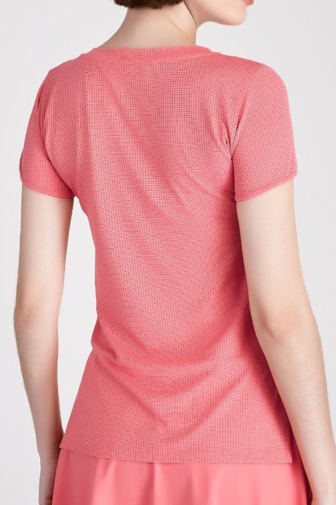 blusa t shirt feminina de academia na cor coral em poliamida dry fit epulari 9