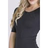 maio feminino preto em poliamida com manga tres quarto moda praia com protecao solar e bojo epulari 6