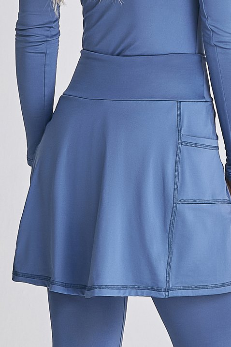 saia calca comprida azul claro termica para o frio de neve com protecao solar epulari 12