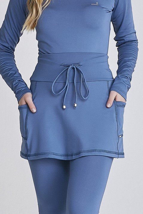 saia calca comprida azul claro termica para mulheres de ate 1 60 de altura protecao solar epulari 2