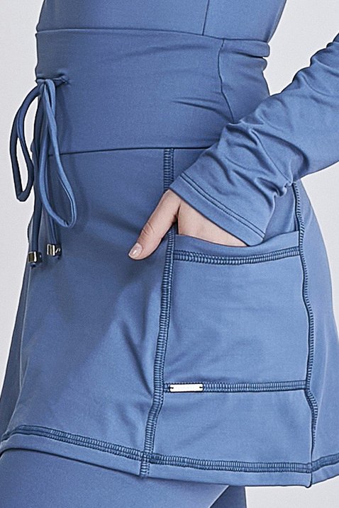 saia calca comprida azul claro termica para mulheres de ate 1 60 de altura protecao solar epulari 4