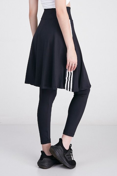 saia calca comprida na cor preta com comprimento no joelho moda fitness modesta epulari 11