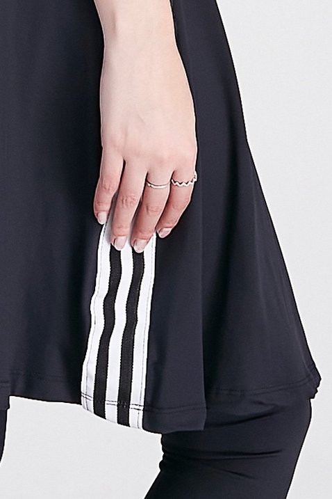 saia calca comprida na cor preta com comprimento no joelho moda fitness modesta epulari 12