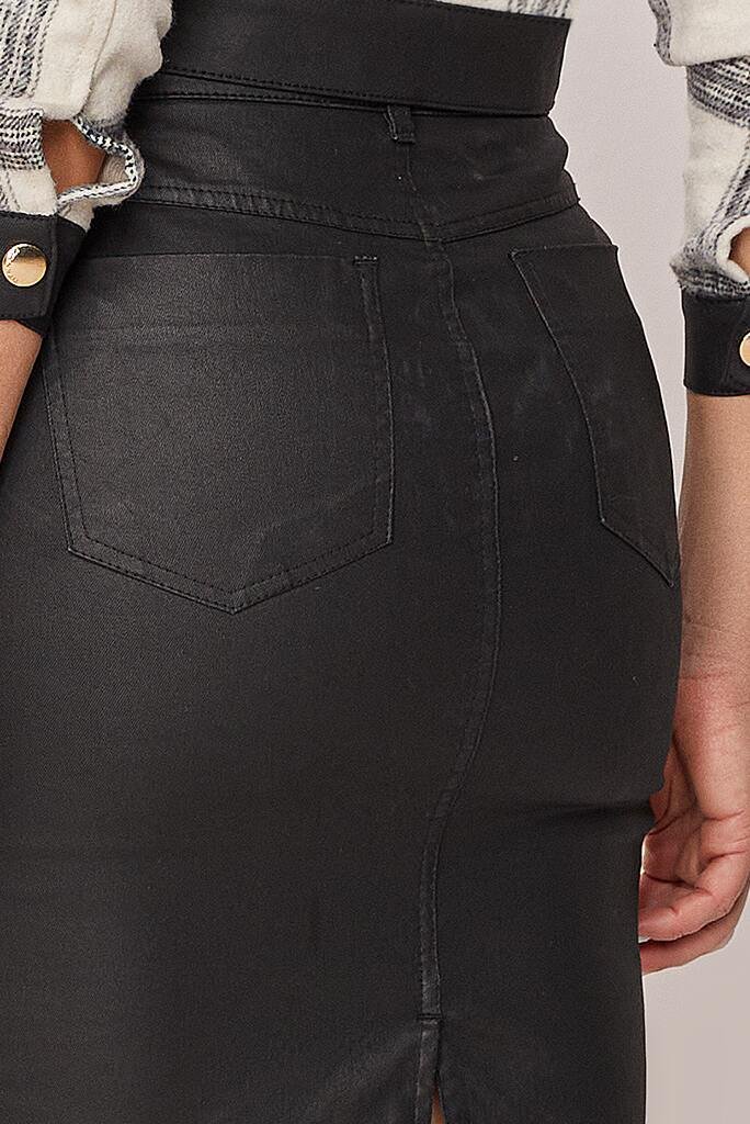 Saia Tradicional Resinada Black Titanium Jeans