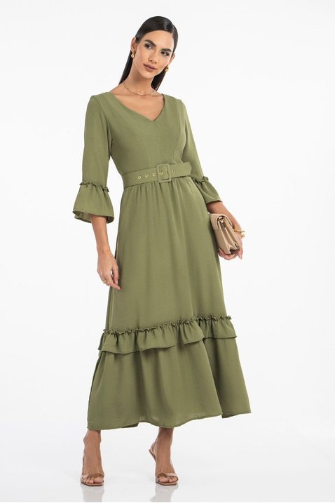 05 vestido em crepe com cinto encapado via tolentino