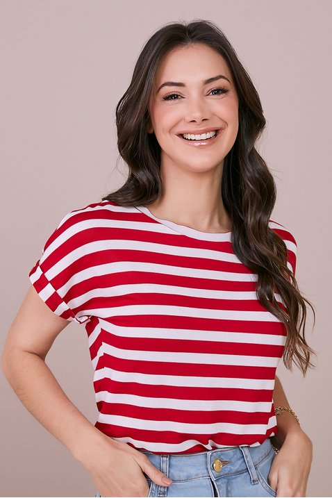 Calça Branca Blusa Listrada Com CalÃ§a Jeans Comprar Blusa