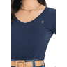 01 blusa em malha com decote v e bordado via tolentino