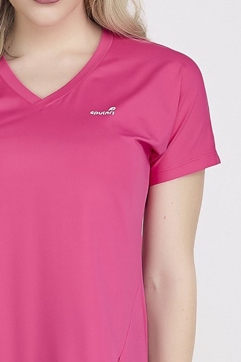 camisetao tapa bumbum em poliamida rosa epulari 6