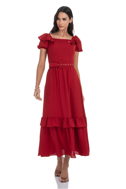 10 vestido jeans midi com decote quadrado via tolentino
