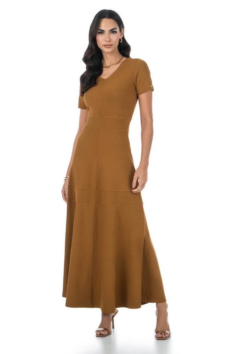 Vestido Midi Caramelo Marca Caramelo Vestidos Vestido Caramelo