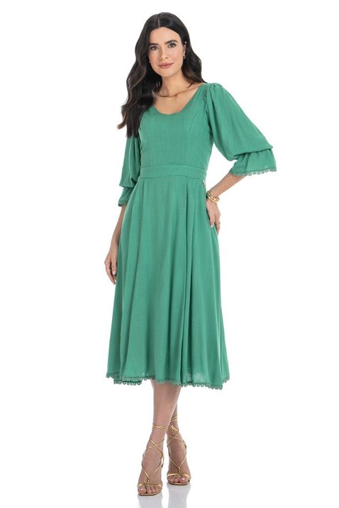 02 vestido midi mangas bufantes e guipir via tolentino