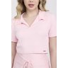 cropped polo rosa claro poliamida canelada protecao solar epulari 3