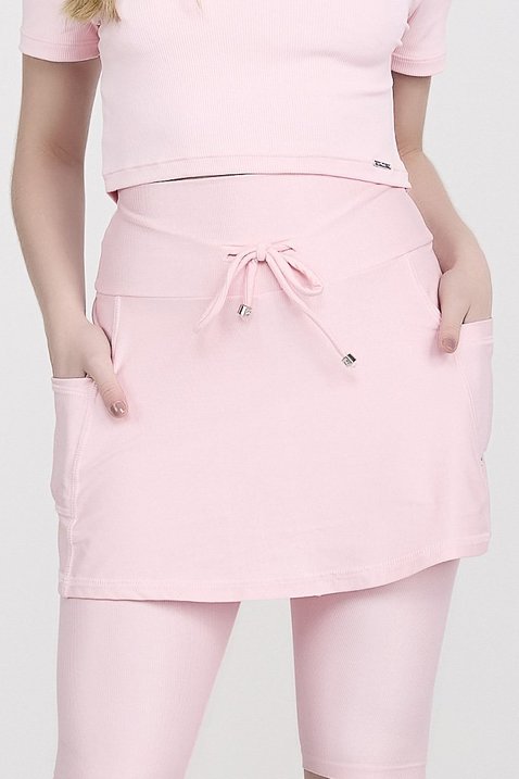short saia biker rose poliamida shine para mulheres de ate 1 60 de altura epulari 4