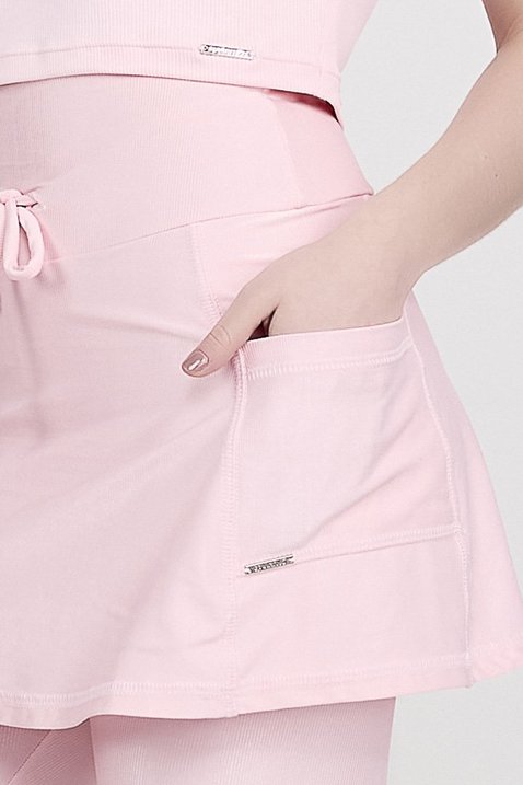 short saia biker rose poliamida shine para mulheres de ate 1 60 de altura epulari 5