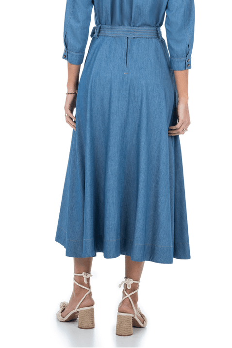 01 saia jeans midi gode com pregas frontal via tolentino