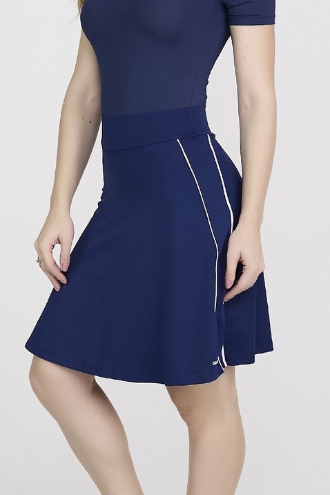 short saia azul marinho moda fitness modesta evangelica epulari 6