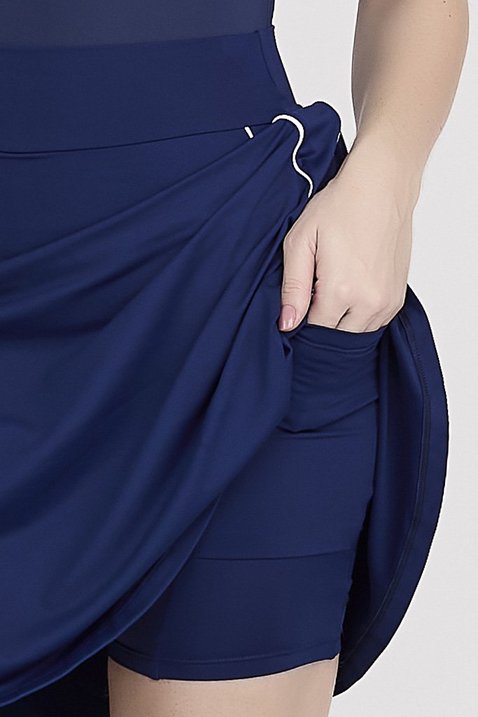 short saia azul marinho moda fitness modesta evangelica epulari 8