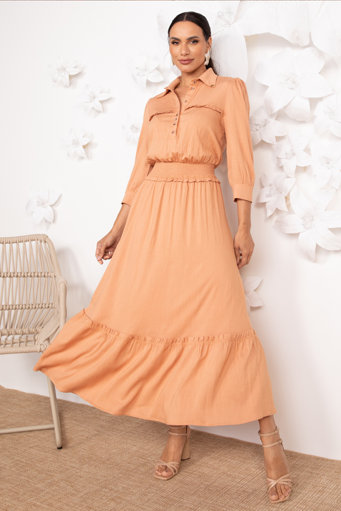 vestido bege