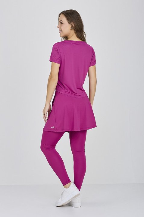 Saia Calça Fúscia Poliamida New Light Zero Transparência Para Mulheres 1,80  Altura Epulari