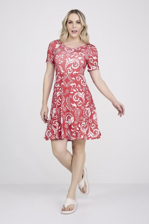 vestido moda praia modesta evangelica estampa exclusiva com maio e short epulari 7