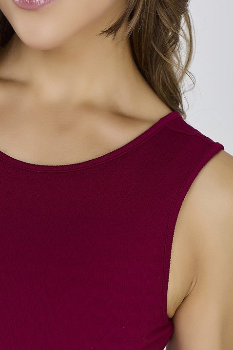 maio regata feminino na cor carmim forrado com bojo moda praia epulari 5