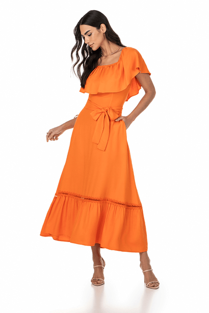 04 vestido plano midi com babado e entremeio via tolentino