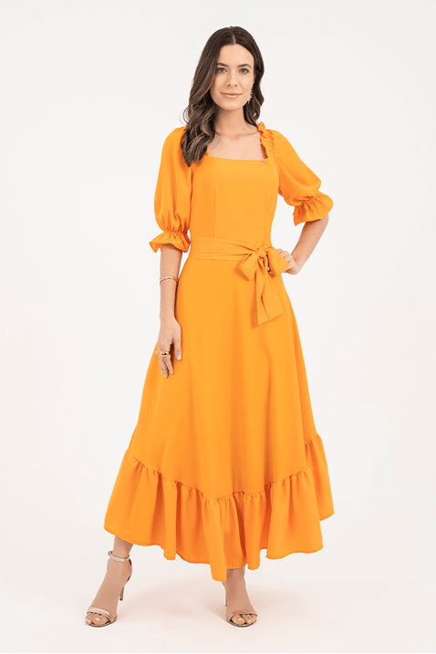 07 vestido chemise midi listrado com babados via tolentino