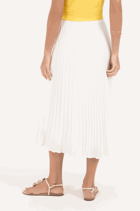 05 saia gode midi plissada off white via tolentino