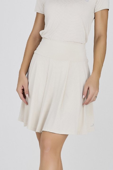 short saia off white com pregas no tecido poliamida epulari 5