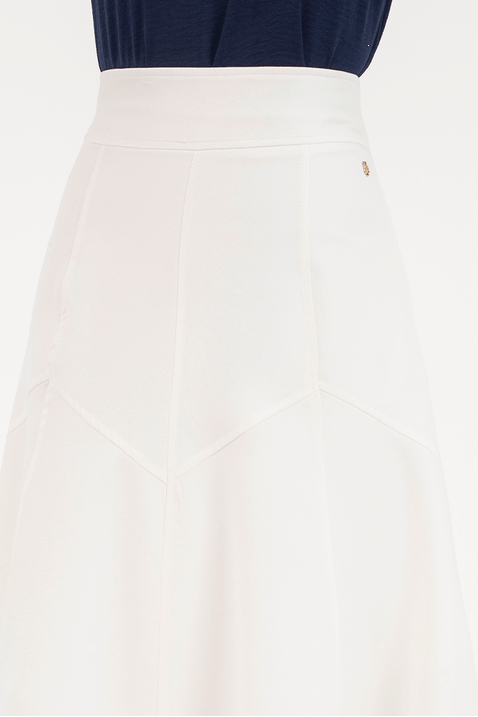 01 saia off white de alfaiataria com detalhe geometrico via tolentino
