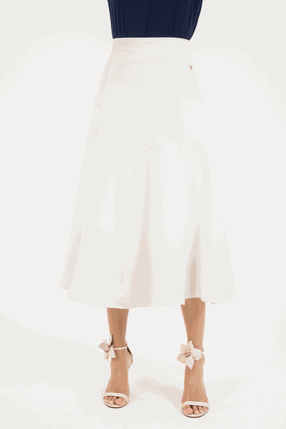 03 saia off white de alfaiataria com detalhe geometrico via tolentino