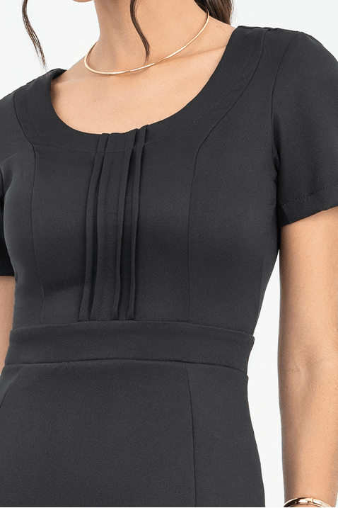 05 vestido preto alfaiataria com pregas via tolentino