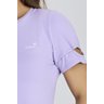 t shirt feminina de academia na cor lavanda moda fitness 7