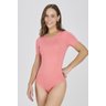 body manga curta feminino na cor coral poliamida epulari 8