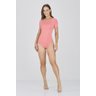 body manga curta feminino na cor coral poliamida epulari 2