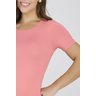 body manga curta feminino na cor coral poliamida epulari 6