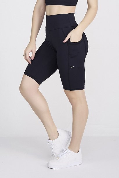 short bermuda feminina poliamida com media compressao epulari 4