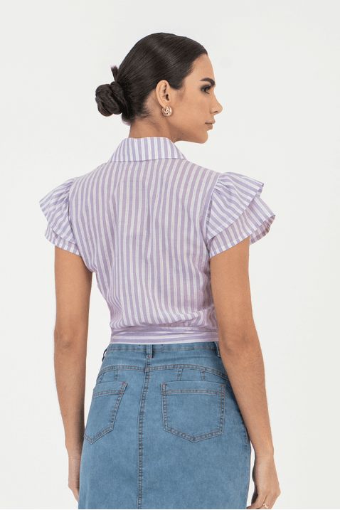 06 camisa plano listrada com amarracao lilas via tolentino