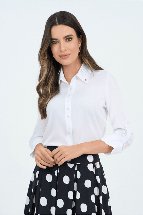 04 camisa mangas 3 4 com franzido branca